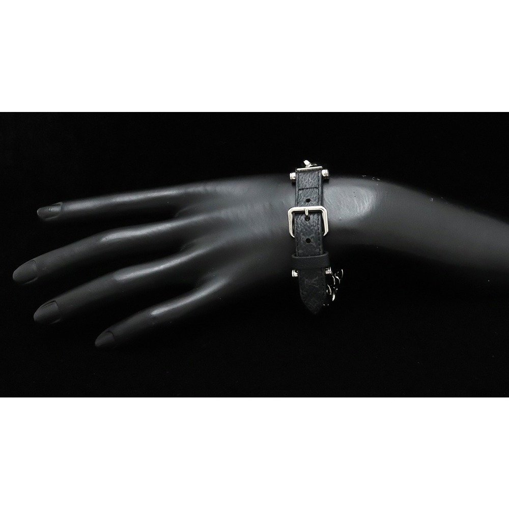 Louis Vuitton Monogram Eclipse Bracelet Chain Bla… - image 6